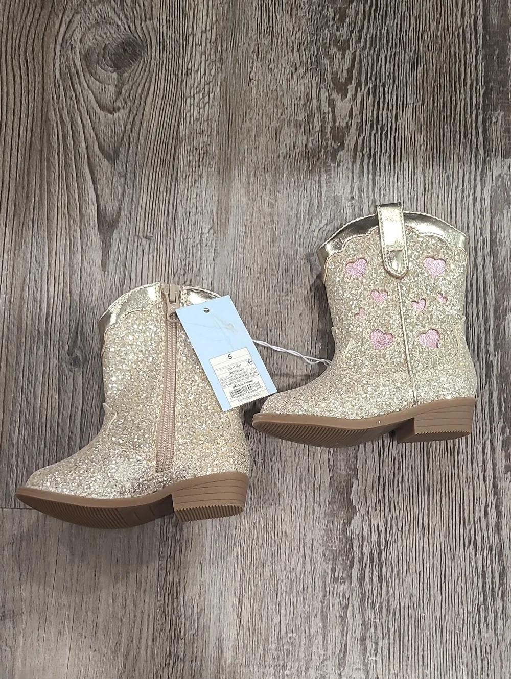 Cat & Jack glitter boots